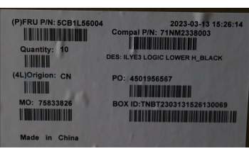 Lenovo 5CB1L56004 COVER Lower Case C 82YA ONGY H