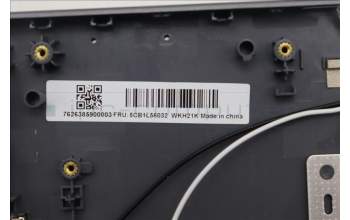 Lenovo 5CB1L56032 C-Abdeckung mit Tastatur, Belgisch, sturmgrau, Hintergrundbeleuchtung, GB