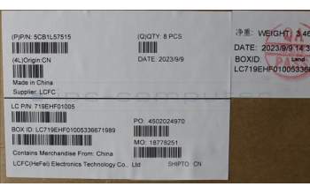 Lenovo 5CB1L57515 FRU KT4DA_D_COVER_UMA_WW_ASSY_GR