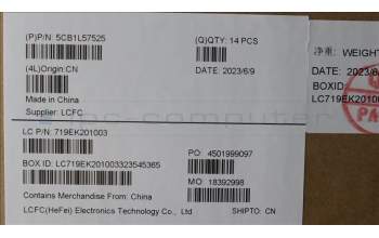 Lenovo 5CB1L57525 FRU COVER ROCT_DCOVER_SWG_SUB_ASSY