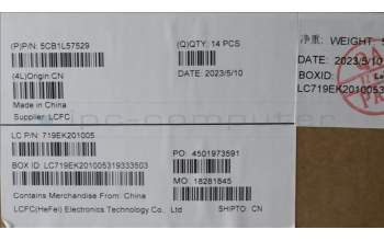 Lenovo 5CB1L57529 FRU ROCT_DCOVER_UMA_WL_ASSY_BK