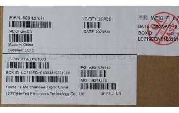 Lenovo 5CB1L57617 KT4D1_B_COVER_5M_SUB_ASSY