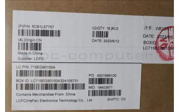 Lenovo 5CB1L57757 FRU KT4D1_A_C30_FHD_5M_ASSY