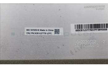 Lenovo 5CB1L57779 COVER X13G4_D_COVER_S_5G_BLK_ASSY