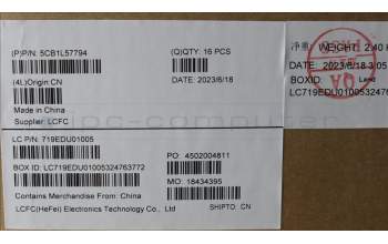 Lenovo 5CB1L57794 COVER FRUCOVERKX3B0_B_COVER_5M_SUB_ASSY