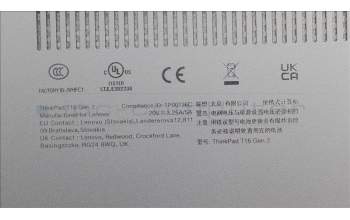 Lenovo 5CB1L57935 FRU KT6D2_D_COVER_UMA_WL_ASSY_BK