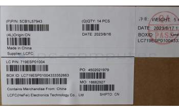 Lenovo 5CB1L57943 FRU KP6D5_D_COVER_UMA_WL_ASSY_BK