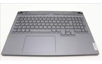 Lenovo 5CB1L58758 C-Abdeckung mit Tastatur, Englisch (GB), Schiefergrau, Hintergrundbeleuchtung