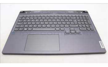 Lenovo 5CB1L60064 C-Abdeckung mit Tastatur, Belgisch, sturmgrau, RGB-Hintergrundbel., GB