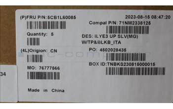 Lenovo 5CB1L60085 C-Abdeckung mit Tastatur, Italienisch, Hintergrundbeleuchtung