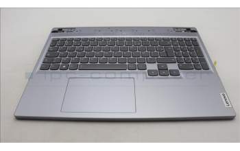 Lenovo 5CB1L60124 C-Abdeckung mit Tastatur, Französisch, Mineralgrau, RGB-Hintergrundbel.