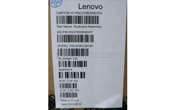 Lenovo 5CB1L60181 C-Abdeckung mit Tastatur, Griechisch, sturmgrau, Ohne_Fingerabdruckscanner
