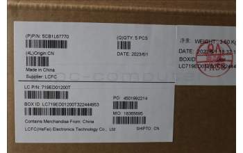 Lenovo 5CB1L67770 C-Cover with keyboard, Belgian, UK