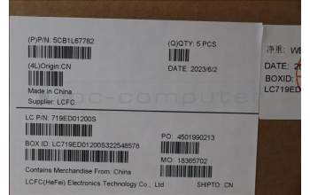 Lenovo 5CB1L67782 COVER Upper Case ASM_ITA L83A1 TEX