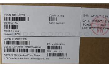 Lenovo 5CB1L67788 COVER Upper Case ASM_POR L83A1 TEX