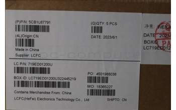 Lenovo 5CB1L67791 COVER Upper Case ASM_SPA L83A1 TEX