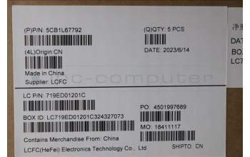 Lenovo 5CB1L67792 C-Cover with keyboard, Switzerland, UK