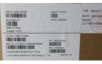 Lenovo 5CB1L67925 COVER Upper Case ASM_FRA L83A0 TEX