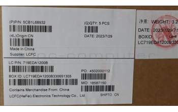 Lenovo 5CB1L68932 C-Abdeckung mit Tastatur, Arabisch, sturmgrau, Hintergrundbeleuchtung, Fingerabdruck, US