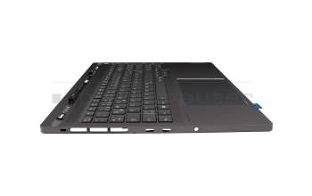 5CB1L68942 original Lenovo keyboard incl. topcase DE (german) grey/grey with backlight