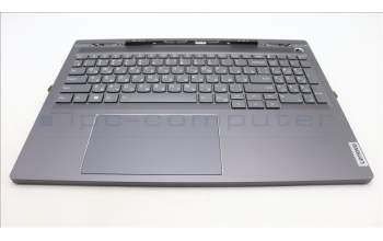 Lenovo 5CB1L68954 C-Abdeckung mit Tastatur, Russisch, sturmgrau, Hintergrundbeleuchtung, Fingerabdruck