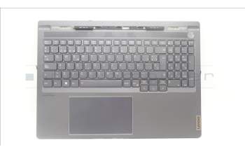 Lenovo 5CB1L68956 C-Cover with keyboard,Spanish,Storm Grey,Backlight,Fingerprint