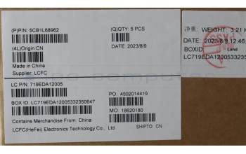 Lenovo 5CB1L68962 C-Cover with keyboard,Ukraine,Storm Grey,Backlight,Fingerprint