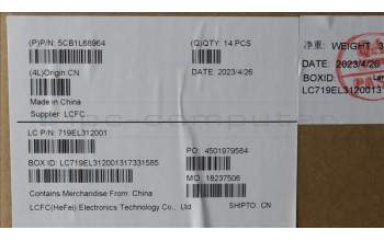 Lenovo 5CB1L68964 Cover L 83AA D MG