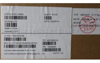 Lenovo 5CB1L79692 C-Abdeckung mit Tastatur, Deutsch, arktisgrau