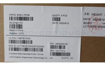 Lenovo 5CB1L79706 C-Abdeckung mit Tastatur, Spanisch, Arktisgrau