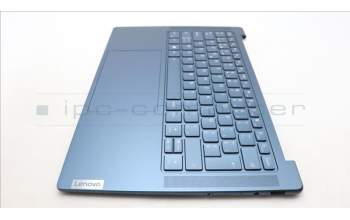 Lenovo 5CB1L79974 C-Abdeckung mit Tastatur, Belgisch, aquamarinblau, GB
