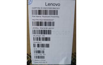 Lenovo 5CB1L80157 C-Cover with keyboard,German,Tidal Teal