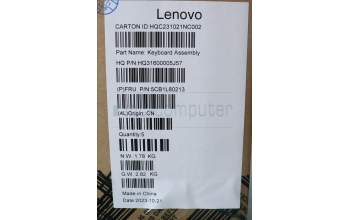 Lenovo 5CB1L80213 C-Cover with keyboard,Italian,Tidal Teal