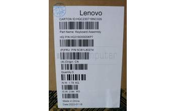 Lenovo 5CB1L80274 C-Abdeckung mit Tastatur, Tschechisch/Slowakisch, sturmgrau, GB