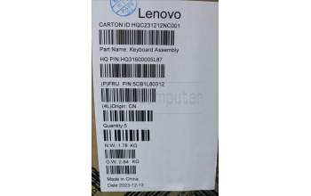 Lenovo 5CB1L80312 C-Cover with keyboard, Slovenian, Storm Grey, UK