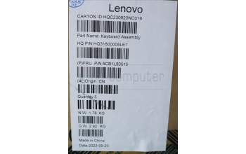 Lenovo 5CB1L80515 C-Cover with keyboard, UK English, Storm Grey, UK