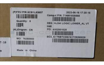 Lenovo 5CB1L83607 Lower Case C 82XD AL VT H45