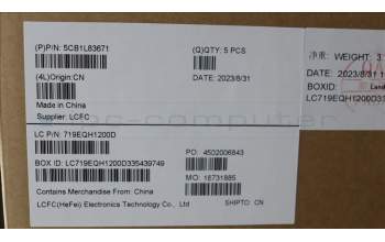 Lenovo 5CB1L83671 COVER Upper Case ASM_CZE/SLK L82Y5FPSGBL