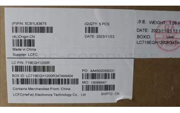 Lenovo 5CB1L83675 COVER Upper Case ASM_FRA/ENG L82Y5FPSGBL