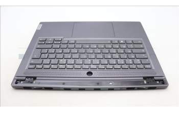 Lenovo 5CB1L83676 C-Cover with keyboard, French, Slate Grey, Backlight, Fingerprint, US