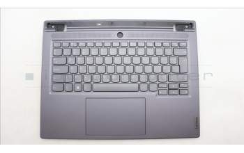 Lenovo 5CB1L83682 C-Cover with keyboard, Hungarian, Slate Grey, Backlight, Fingerprint, UK