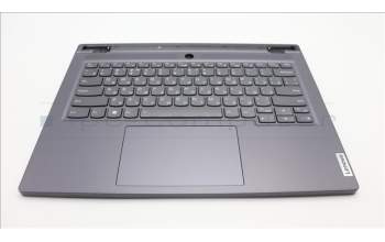 Lenovo 5CB1L83689 C-Cover with keyboard, Russian, Slate Grey, Backlight, Fingerprint, US