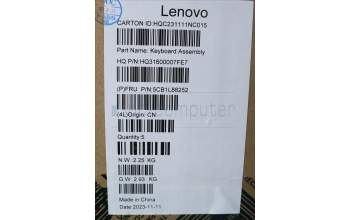 Lenovo 5CB1L88252 COVER Upper Case ASM_TC_H 83E0_NFP_MIGY