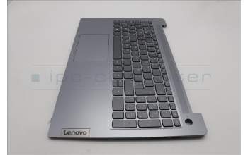 Lenovo 5CB1L88262 C-Abdeckung mit Tastatur, Belgisch, arktisgrau, Hintergrundbeleuchtung, Fingerabdruck, GB