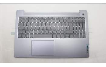 Lenovo 5CB1L88264 C-Abdeckung mit Tastatur, Bulgarisch, arktisgrau, Hintergrundbeleuchtung, Fingerabdruck, GB