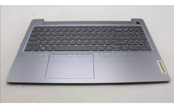 Lenovo 5CB1L88266 C-Cover with keyboard, English, Arctic Grey, Backlight, Fingerprint, US