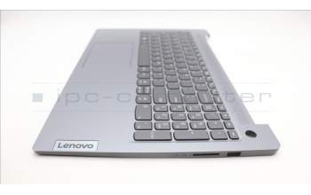 Lenovo 5CB1L88267 C-Cover with keyboard, US English Euro, Arctic Grey, Backlight, Fingerprint, US