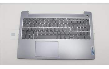 Lenovo 5CB1L90308 C-Cover with keyboard, Italian, Arctic Grey, Backlight, Fingerprint, UK