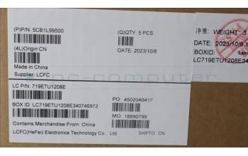 Lenovo 5CB1L99500 COVER Upper Case ASM_THAI L 83ERAGFP BL