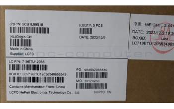 Lenovo 5CB1L99515 C-Cover with keyboard,German,Arctic Grey,Backlight